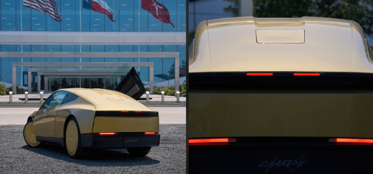 Tesla Cybercab with Starlink.
