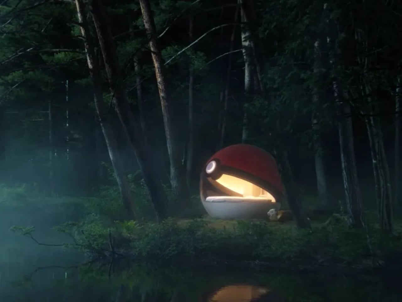 Poké Ball Hotel Exterior